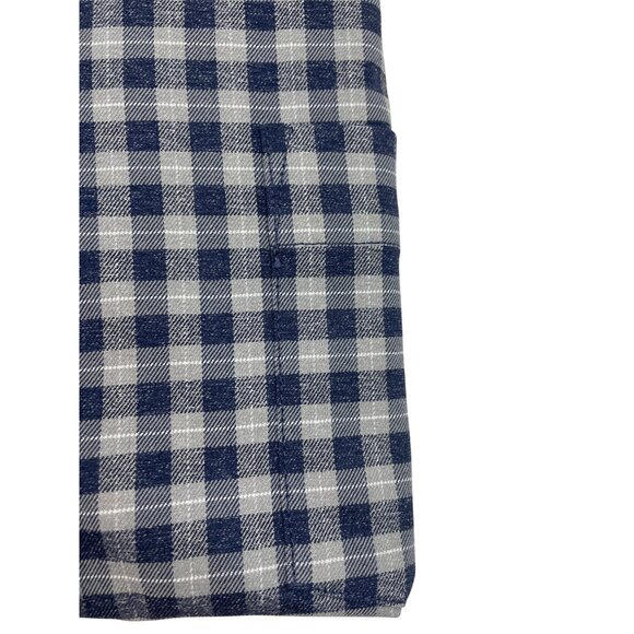 Peter Millar Mens Blue & Gray Checkered Button-Up Shirt Size XL - Picture 8 of 10